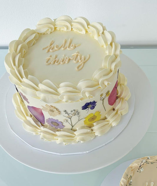 Pressed Flowers & Piping