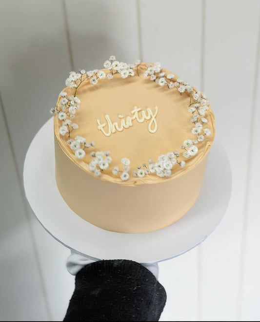 Floral Trim Cake