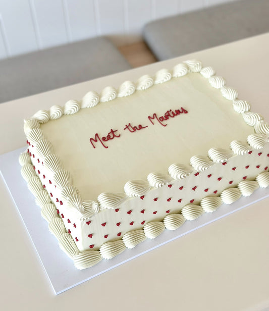 Slab Cake - Piped
