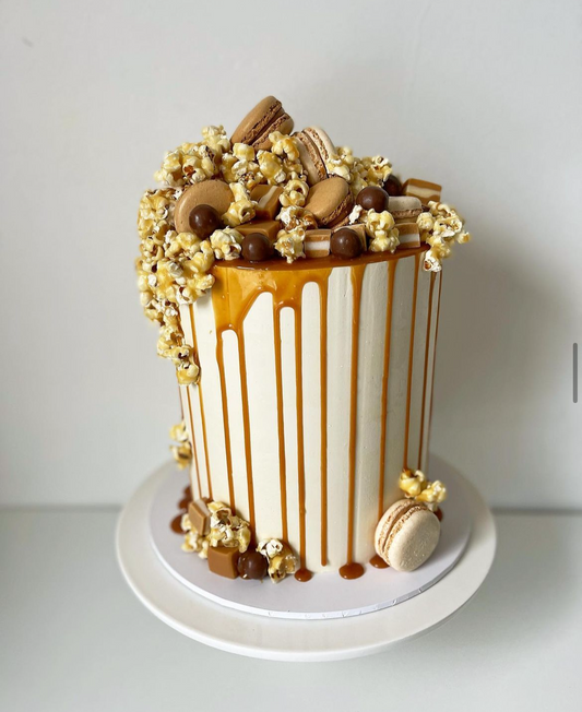 Caramel Popcorn Cake