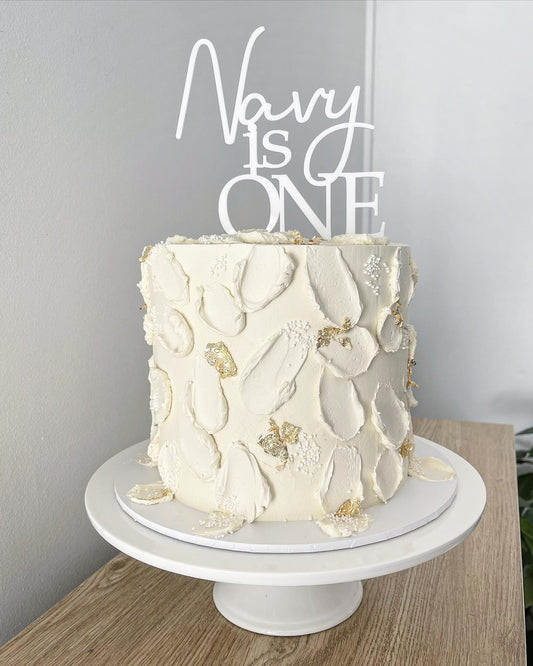 White Textured Cake