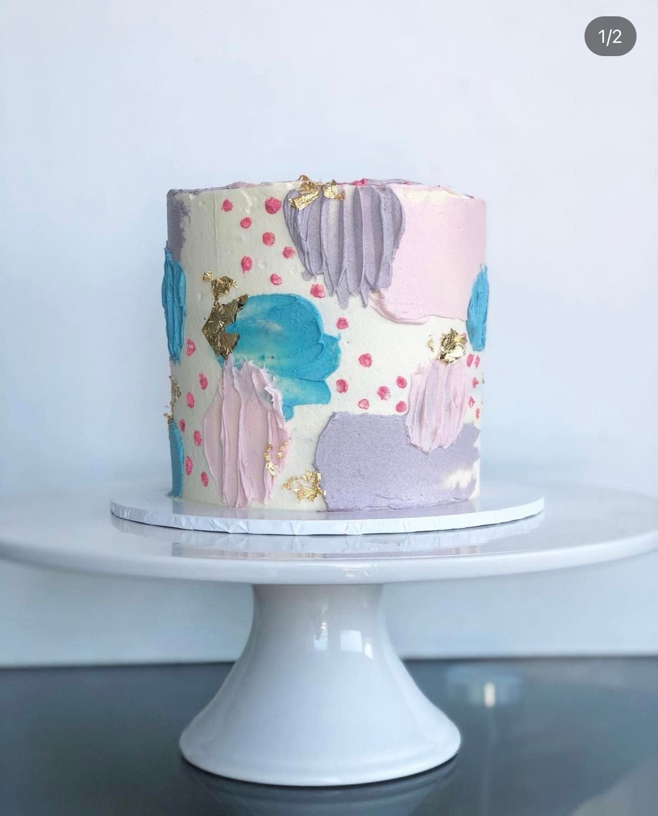 Abstract Icing Cake