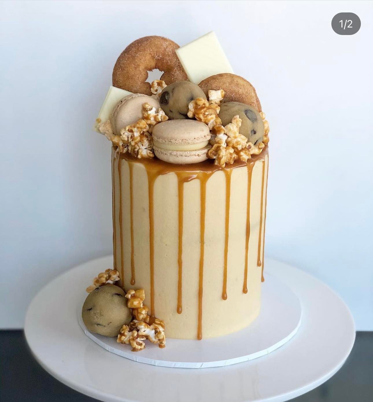 Cookie Dough Donut Cake