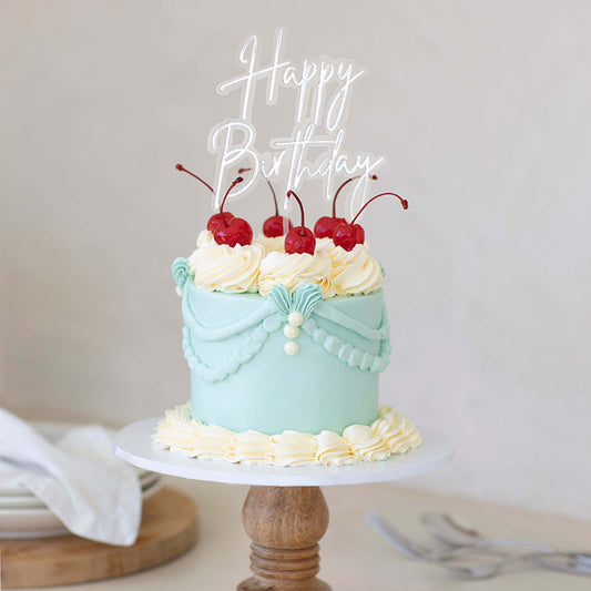 Happy Birthday - Silver