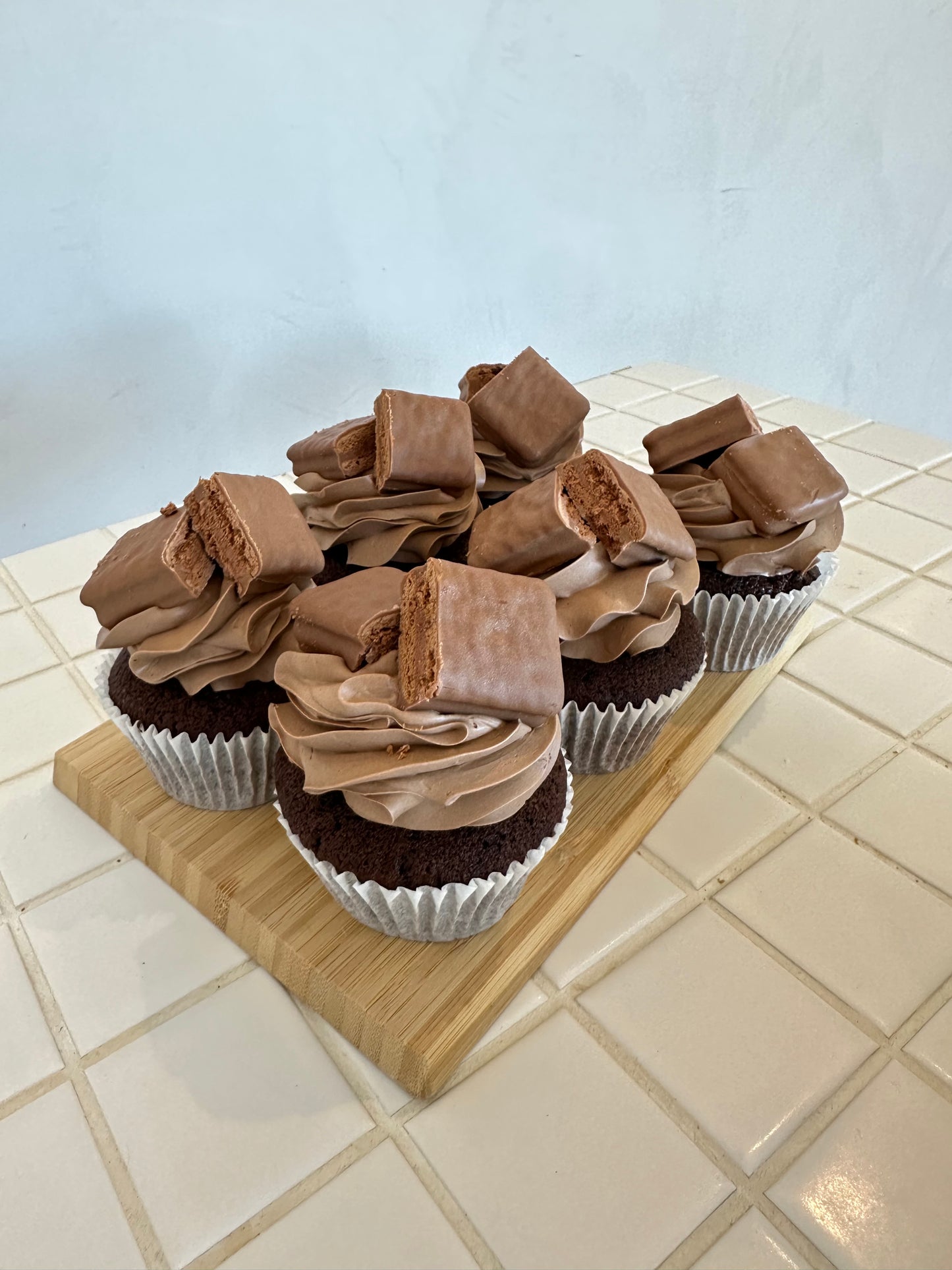 Choc Tim Tam Cupcakes