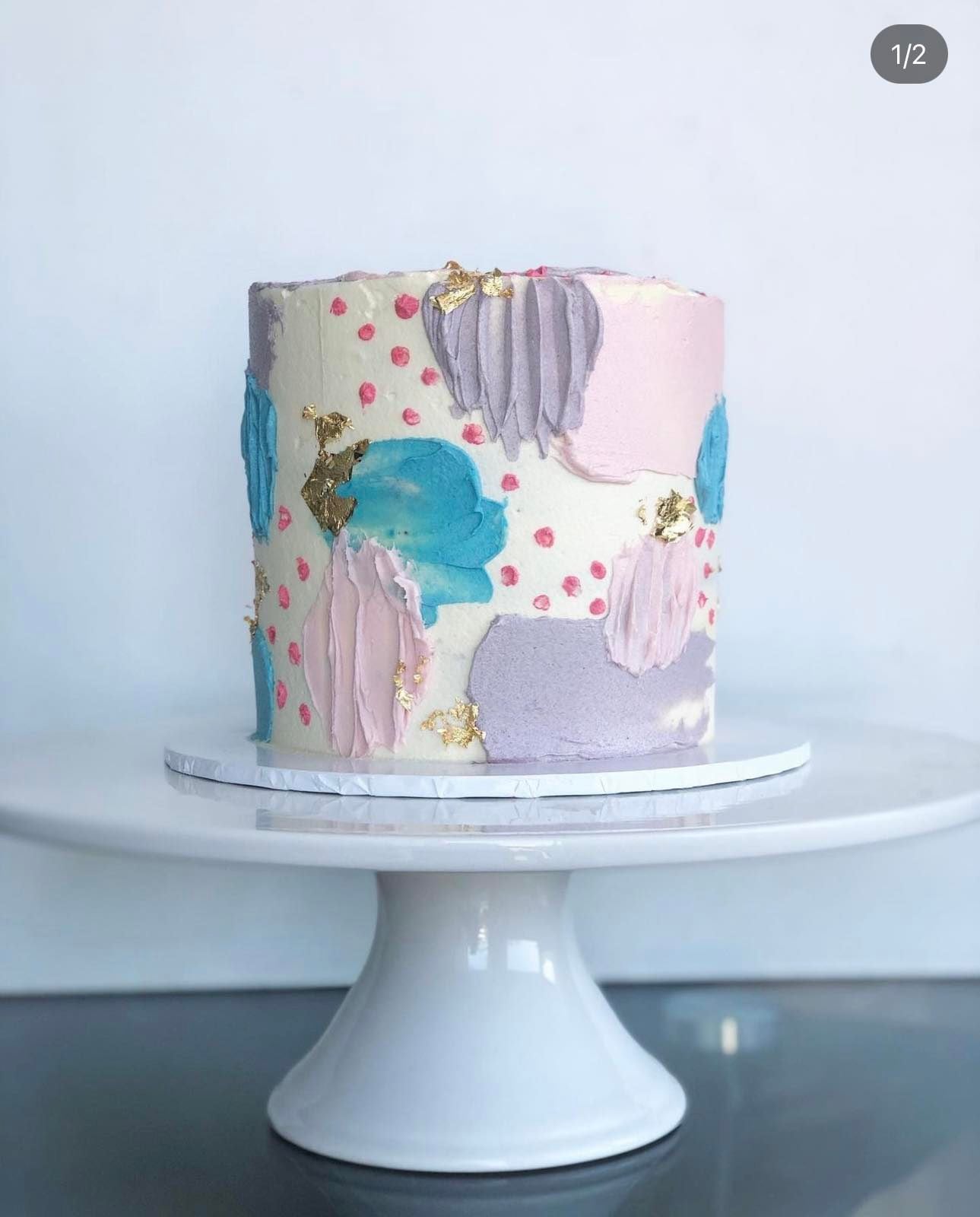 Abstract Icing Cake
